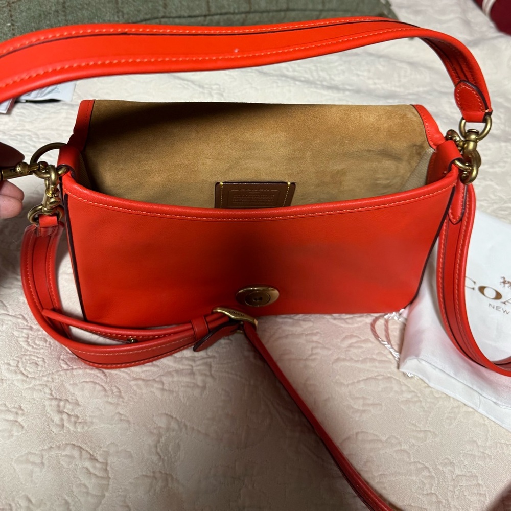 Coach Tabby in orange soft leather - Picture 2 of 16